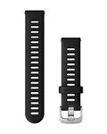 GARMIN tanga - QUICK RELEASE 18 MM - negro/plateado