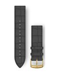 GARMIN tanga - QUICK RELEASE 20 MM 24K GOLD PVD - negro