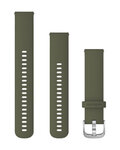 GARMIN tanga - QUICK RELEASE 20 MM - verde/plateado