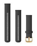 GARMIN tanga - QUICK RELEASE 20 MM - negro/dorado