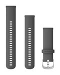 GARMIN tanga - QUICK RELEASE 22 MM - gris/plateado