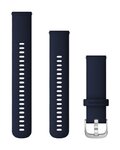 GARMIN tanga - QUICK RELEASE 22 MM - azul/plateado