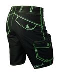 HAVEN pantalones cortos sin tirantes - COMPETITOR - negro/verde