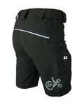 HAVEN pantalones cortos sin tirantes - CUBES II - negro