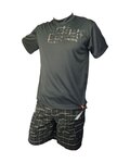 HAVEN pantalones cortos sin tirantes - CUBES II - negro/verde