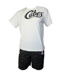 HAVEN pantalones cortos sin tirantes - CUBES II - negro/verde