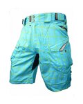 HAVEN pantalones cortos sin tirantes - CUBES II - azul