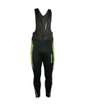 HAVEN pantalones largos con tirantes - ISOLEERA - negro/verde