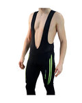 HAVEN pantalones largos con tirantes - ISOLEERA - negro/verde