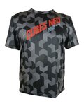 HAVEN jersey de manga corta - CUBES NEO SHORT - negro/rojo