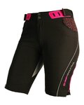 HAVEN pantalones cortos sin tirantes - SINGLETRAIL WMS - negro/rosa