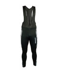 HAVEN pantalones largos con tirantes - ISOLEERA - negro/blanco