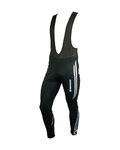 HAVEN pantalones largos con tirantes - ISOLEERA - negro/blanco