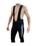 HAVEN pantalones largos con tirantes - ISOLEERA - negro/blanco