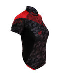 HAVEN jersey de manga corta - SINGLETRAIL WOMEN - negro/rojo