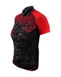 HAVEN jersey de manga corta - SINGLETRAIL WOMEN - negro/rojo