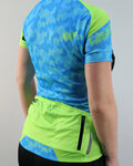HAVEN jersey de manga corta - SINGLETRAIL WOMEN - azul/verde