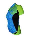 HAVEN jersey de manga corta - SINGLETRAIL WOMEN - azul/verde