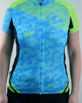 HAVEN jersey de manga corta - SINGLETRAIL WOMEN - azul/verde