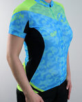 HAVEN jersey de manga corta - SINGLETRAIL WOMEN - azul/verde
