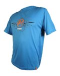 HAVEN jersey de manga corta - NAVAHO II SHORT - azul/naranja