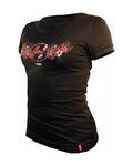 HAVEN jersey de manga corta - AMAZON II SHORT - negro/rojo