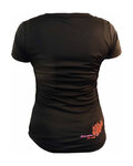 HAVEN jersey de manga corta - AMAZON II SHORT - negro/rojo