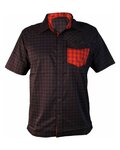 HAVEN camisa - AGNESS SLIMFIT - negro/rojo