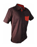 HAVEN camisa - AGNESS SLIMFIT - negro/rojo