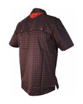 HAVEN camisa - AGNESS SLIMFIT - negro/rojo