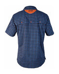 HAVEN camisa - AGNESS SLIMFIT - azul/naranja