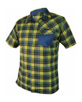 HAVEN camisa - AGNESS SLIMFIT - azul/amarillo