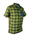 HAVEN camisa - AGNESS SLIMFIT - azul/amarillo