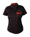 HAVEN camisa - AGNESS SLIMFIT - negro/rojo