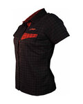 HAVEN camisa - AGNESS SLIMFIT - negro/rojo