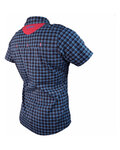 HAVEN camisa - AGNESS SLIMFIT - azul/rosa