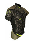 HAVEN jersey de manga corta - SINGLETRAIL - verde/amarillo