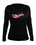 HAVEN maillot de verano de manga larga - ENERGY LONG - negro/rosa