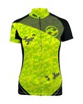 HAVEN jersey de manga corta - SINGLETRAIL NEO WOMEN - verde/negro