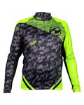 HAVEN maillot de invierno de manga larga - STRATO - negro/verde claro