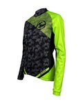 HAVEN maillot de invierno de manga larga - STRATO - negro/verde claro
