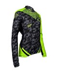 HAVEN maillot de invierno de manga larga - STRATO - negro/verde claro