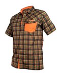 HAVEN camisa - AGNESS SLIMFIT - naranja/verde