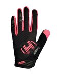 HAVEN guantes de dedos largos - DEMO NEO LONG - negro/rosa