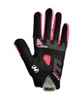 HAVEN guantes de dedos largos - DEMO NEO LONG - negro/rosa