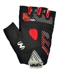 HAVEN guantes de dedos cortos - DEMO NEO SHORT - negro/rojo