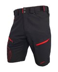 HAVEN pantalones cortos sin tirantes - NAVAHO SHORTY - rojo/negro