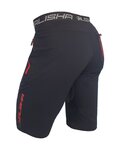 HAVEN pantalones cortos sin tirantes - NALISHA SLIMFIT - negro/rojo
