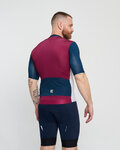 HOLOKOLO jersey de manga corta - TECHNICAL  - granate/gris