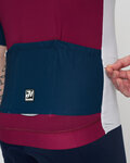 HOLOKOLO jersey de manga corta - TECHNICAL  - granate/gris